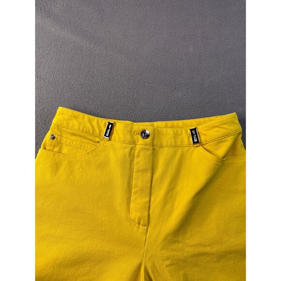 St John Sport Essentials Yellow Pants Size 6 Stretch Preowned - Picture 3 of 8